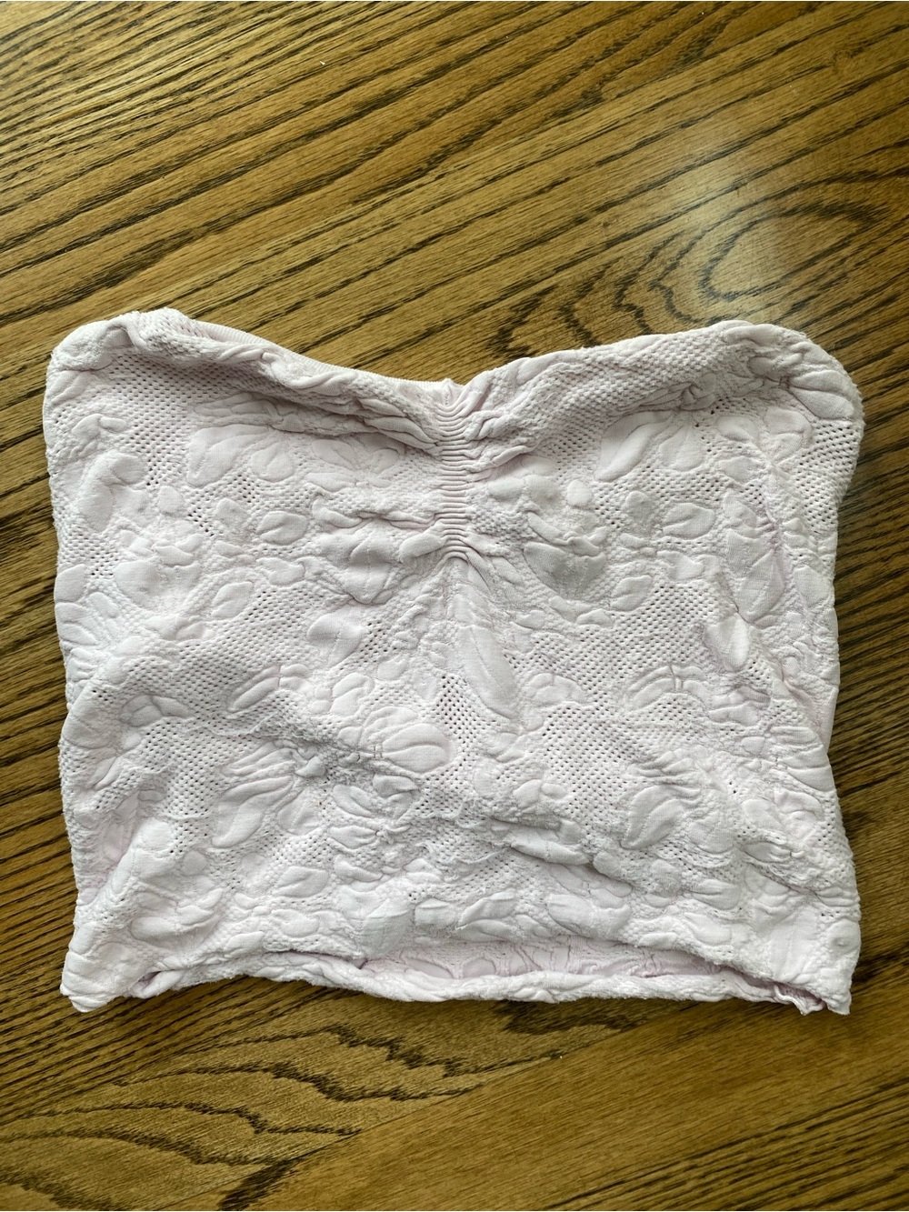Free People Light Pink Lace Tube Top - Soft Floral